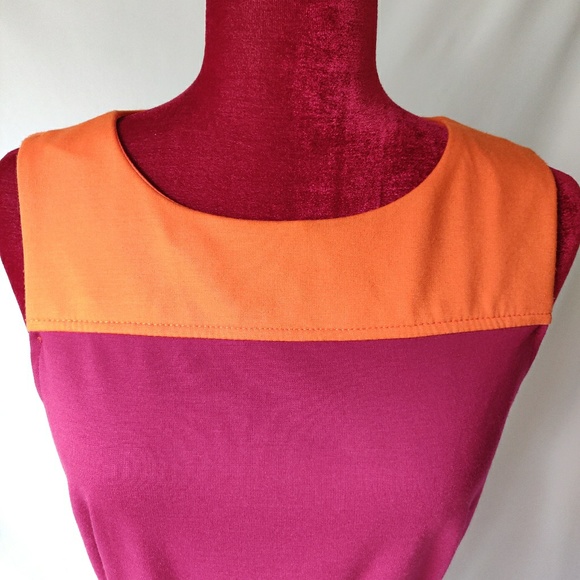 NWOT Merona | Colorblock Belted Dress | sz 8 - Picture 2 of 7